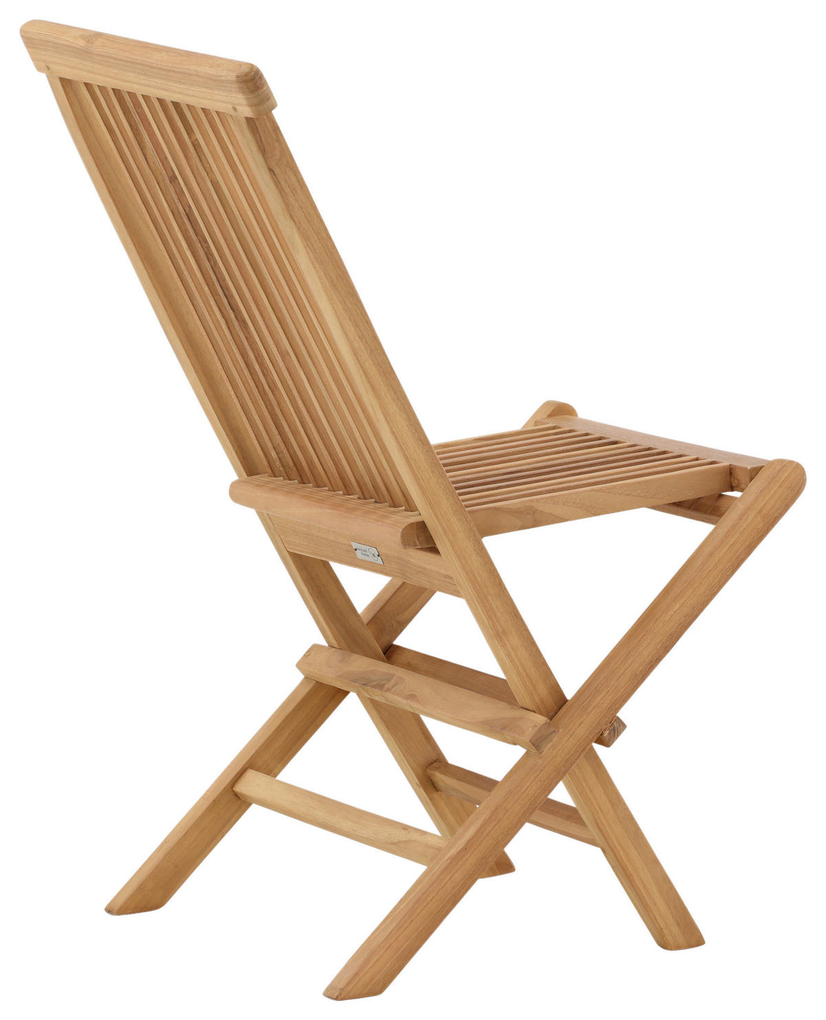 Klappstuhl 2er-Set Teakholz Teakfarben  - Teakfarben, KONVENTIONELL, Holz (47/89/62cm) - Gardenson
