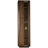 VITRINE  in massiv Esche Eschefarben  - Eschefarben, Natur, Glas/Holz (50/198,6/35cm) - Anrei