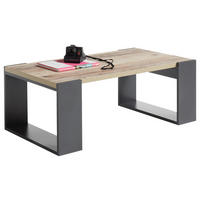 MĂSUȚĂ DE CAFEA material pe bază de lemn 108/60/40 cm   - culoare natur/gri, Konventionell, material pe bază de lemn (108/60/40cm) - Hom`in