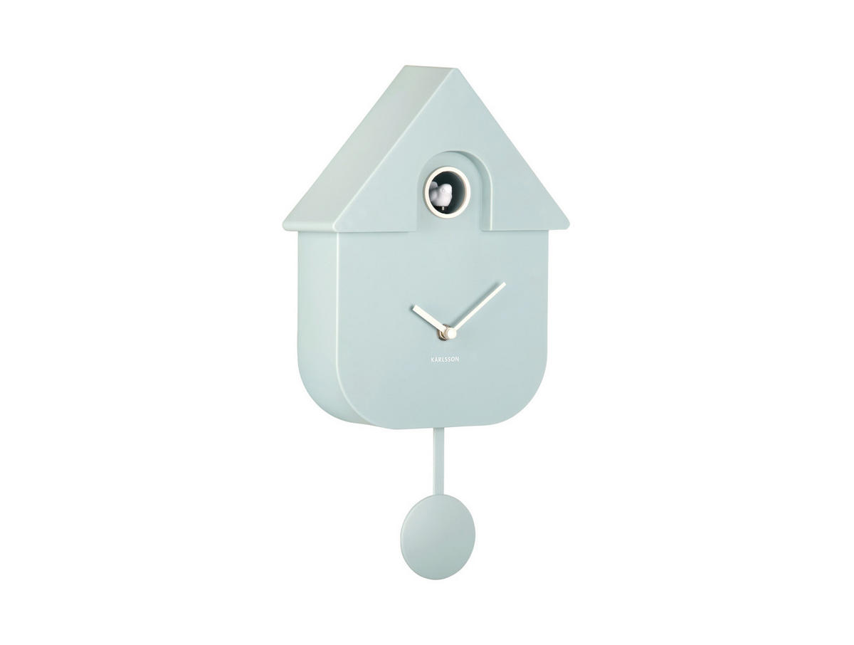 WANDUHR   - Hellblau, KONVENTIONELL, Kunststoff (21,5/41/8,5cm) - Karlsson