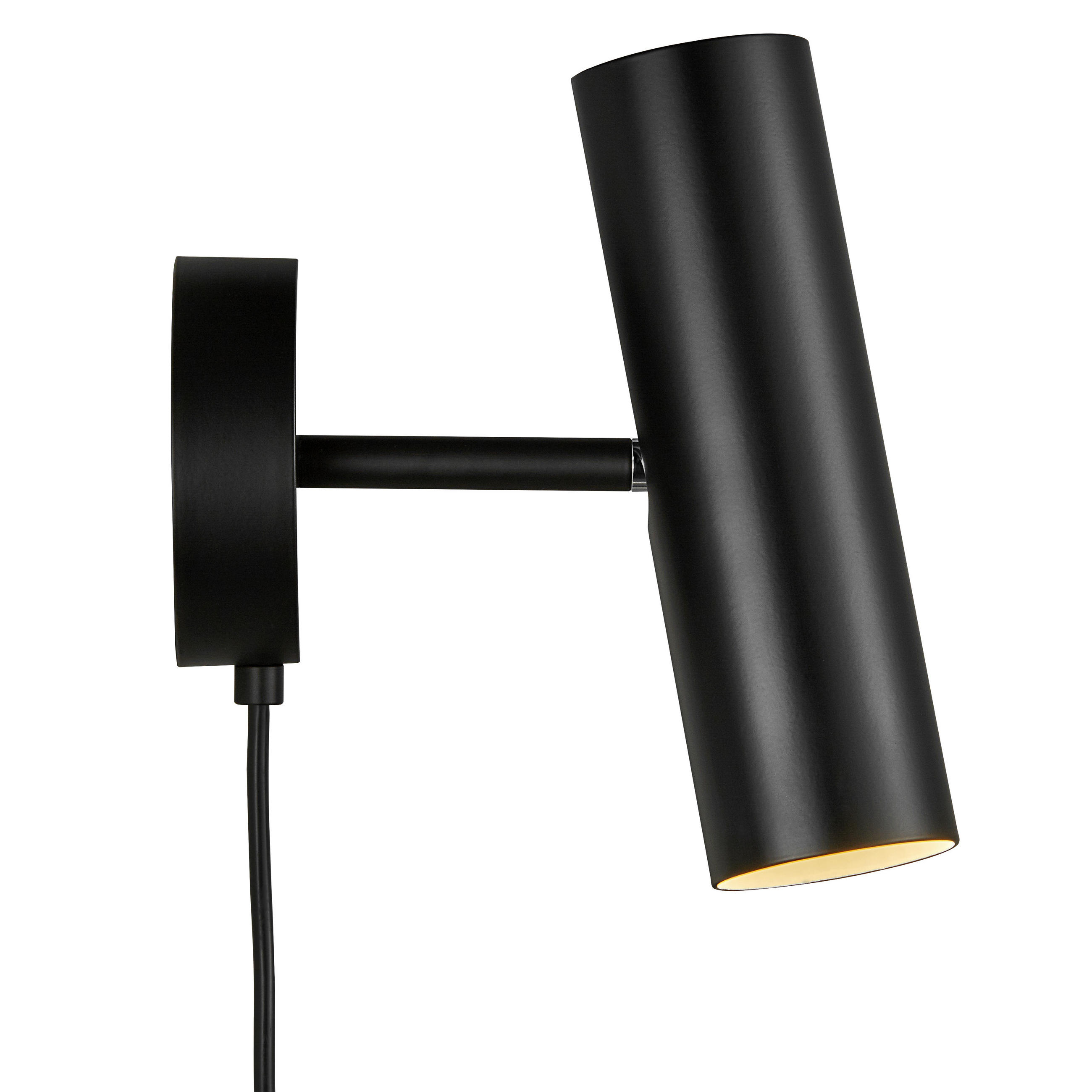 WANDLEUCHTE Mib 6/20 cm   - Schwarz, Design, Metall (6/20cm) - Nordlux
