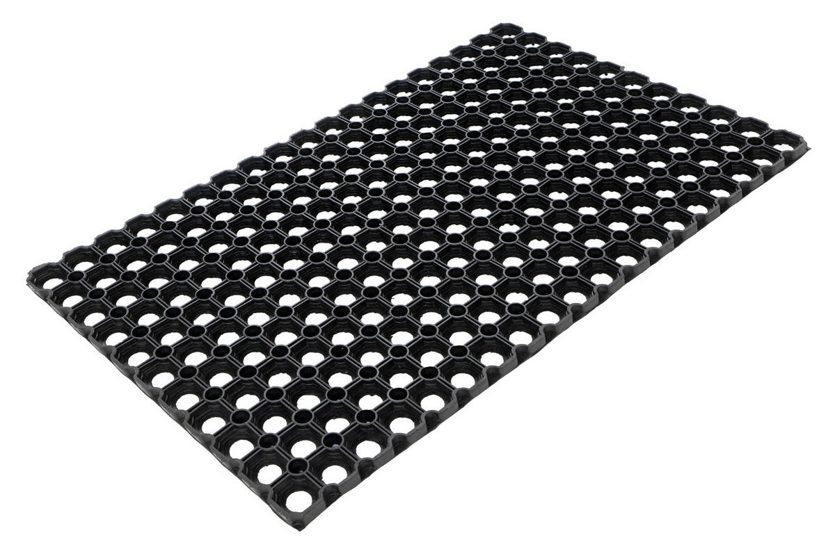 DVEŘNÍ ROHOŽKA, 45/75 cm černá - černá, Basics, plast (45/75cm) - Kayoom