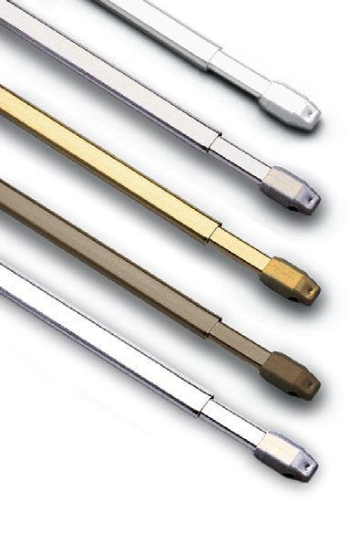 BARĂ VITRAJ 100-160 cm  - alb, Basics, plastic/metal (100-160cm) - Gardinia