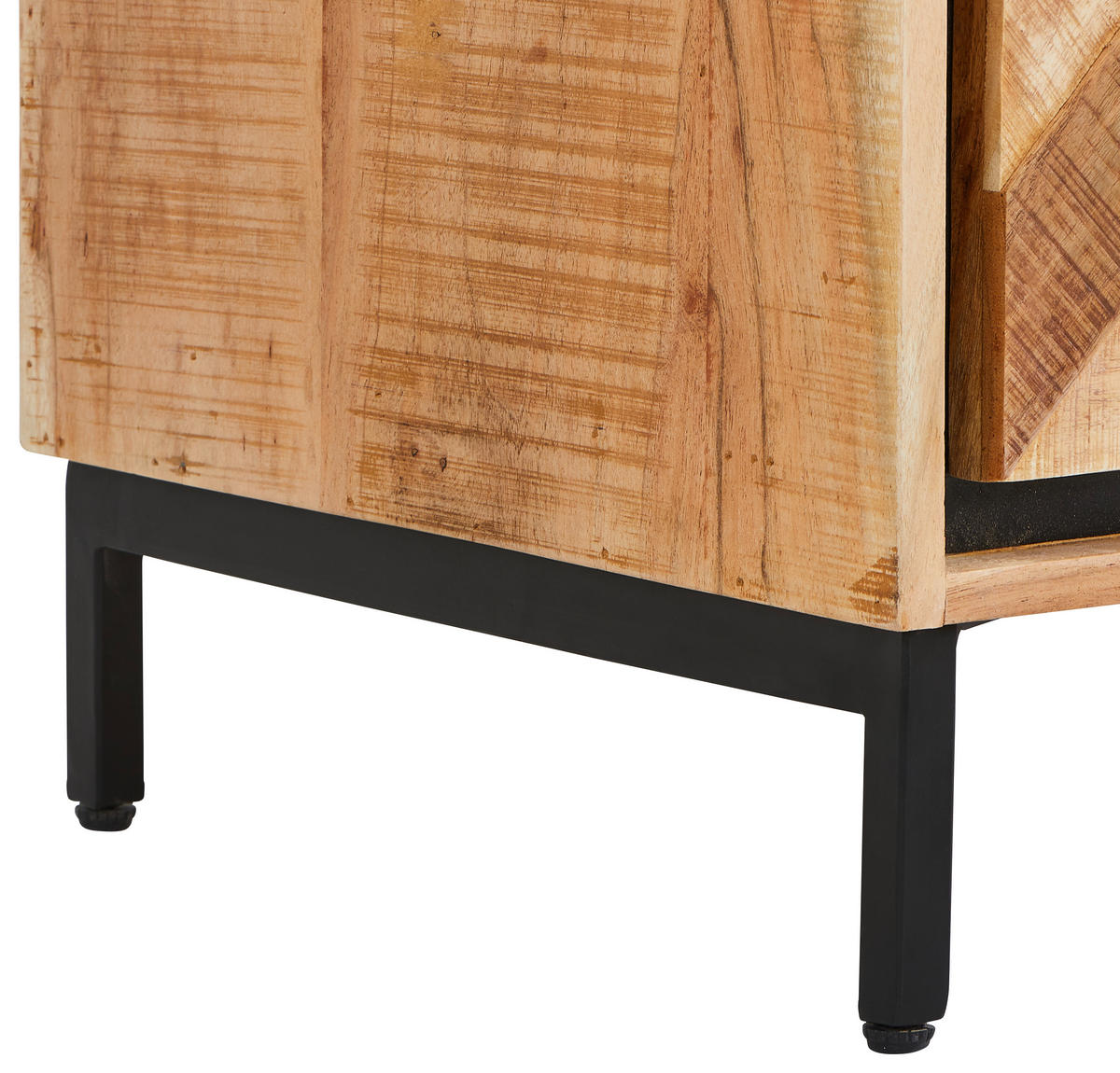 SIDEBOARD 175/80/45 cm  - Schwarz/Akaziefarben, MODERN, Holz/Metall (175/80/45cm) - Livetastic