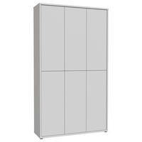 SCHUHSCHRANK Hellgrau  - Hellgrau/Grau, Basics, Holzwerkstoff/Kunststoff (110/192/35cm) - Xora