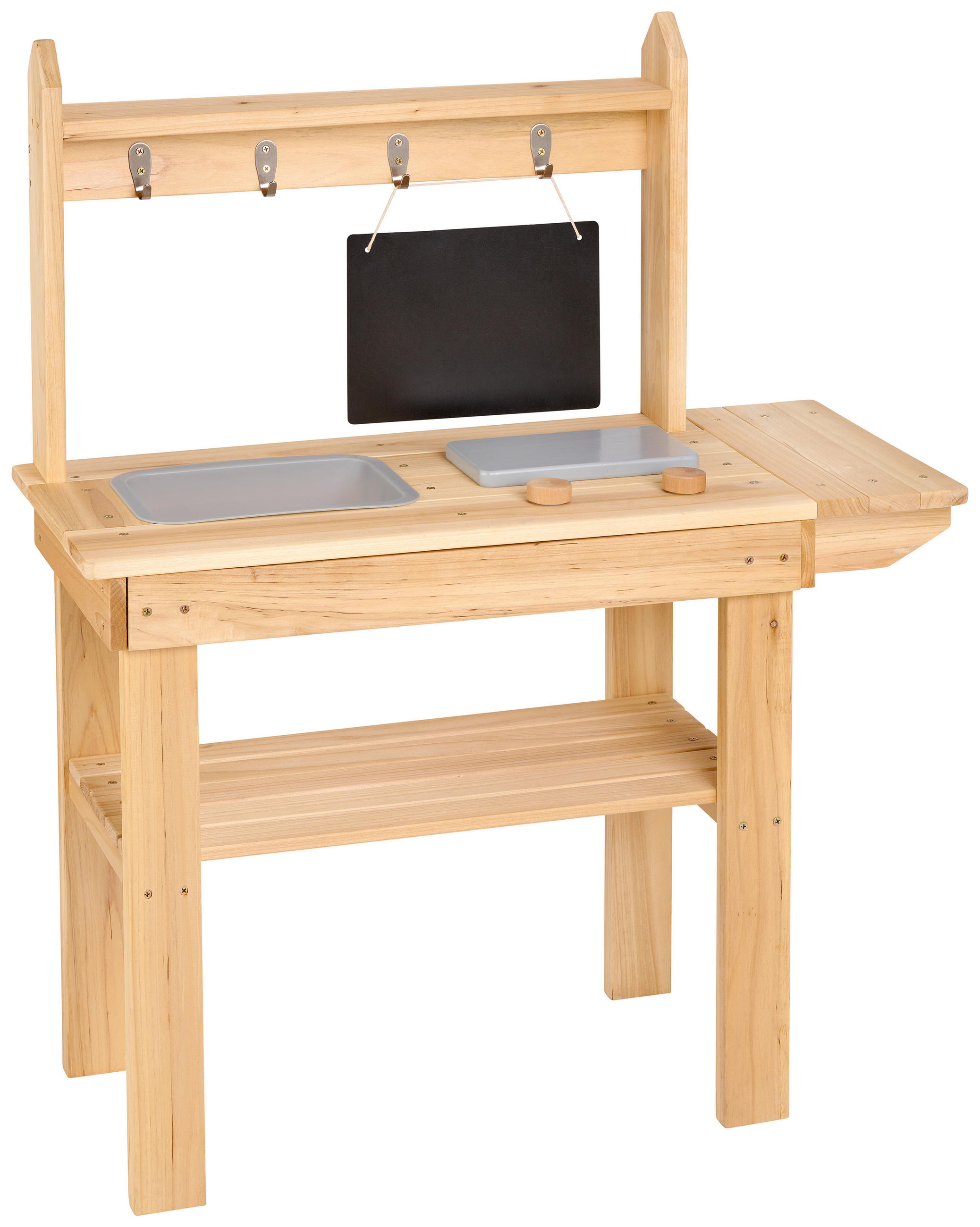 KINDERKÜCHE - Naturfarben, Trend, Holz/Kunststoff (80/36/96cm) - My Baby Lou