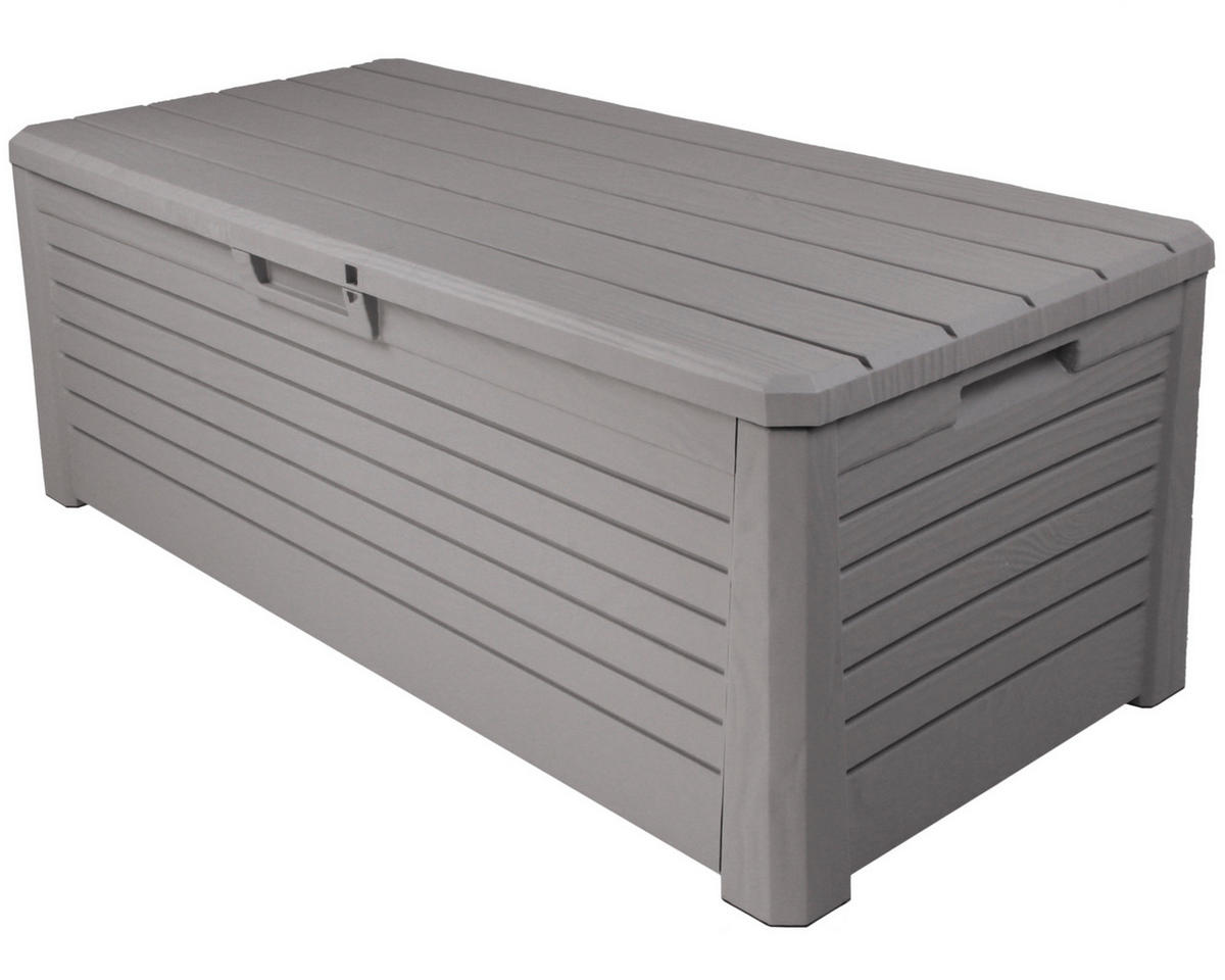 KISSENBOX 141/63/71 cm  - Grau, Basics, Kunststoff (141/63/71cm) - Ambia Garden