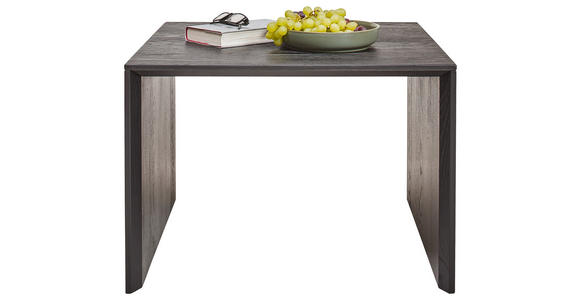 COUCHTISCH in Holz 65/65/46 cm  - Eiche dunkel/Schwarz, Natur, Holz (65/65/46cm) - Valnatura