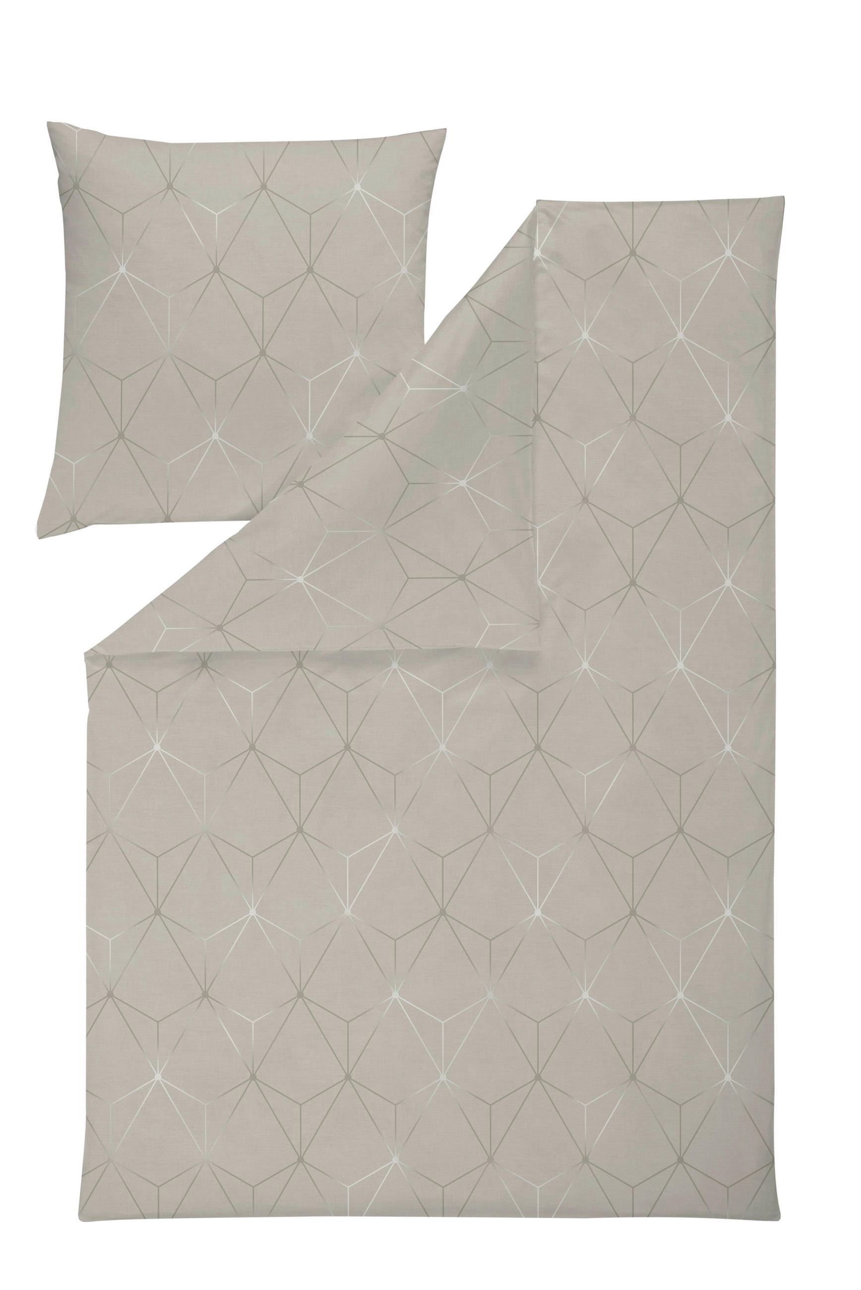 BETTWÄSCHE 135/200 cm Atelier Flanell  - Beige, Design, Textil (135/200cm) - Estella