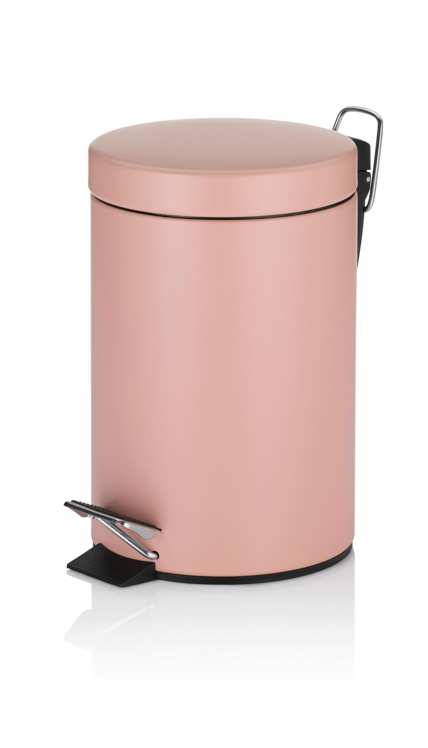 KOSMETIKEIMER MONACO 3 L  - Hellrosa/Schwarz, Basics, Kunststoff/Metall (17/26cm) - Kela