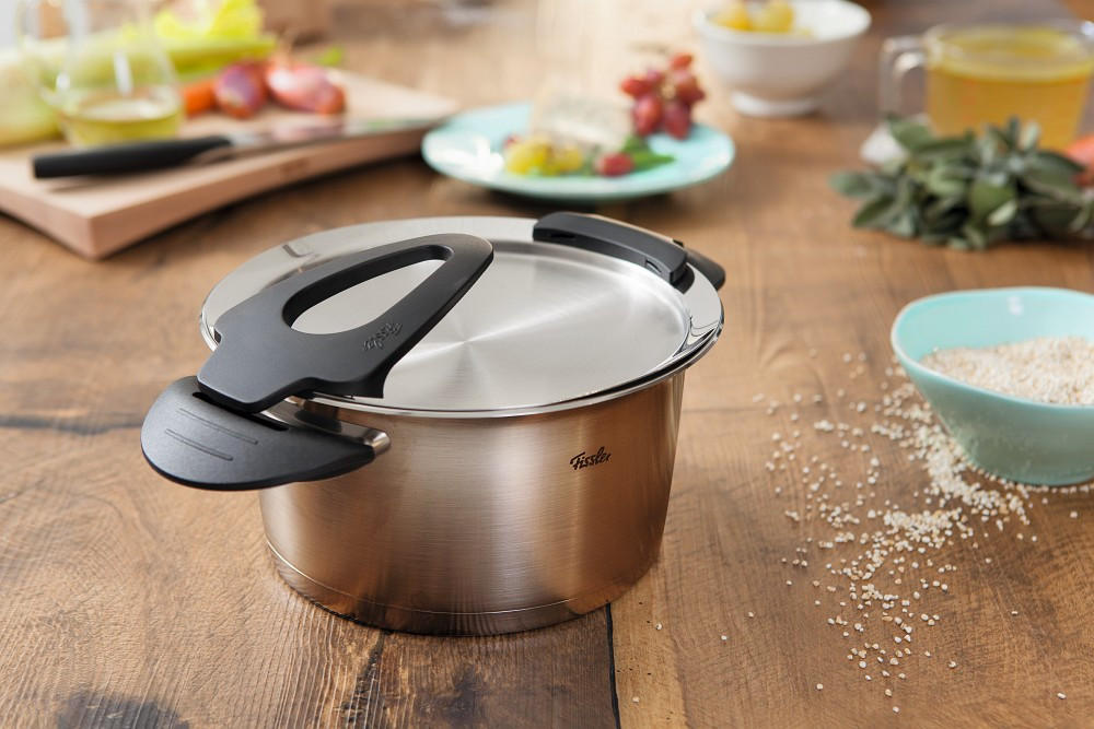 KOCHTOPFSET Intensa 5-teilig  - Silberfarben, Basics, Metall - Fissler