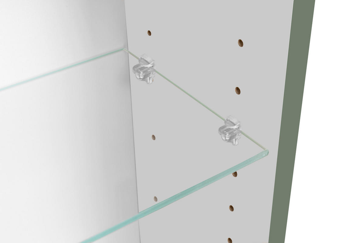 BADEZIMMER 2-teilig  in  - Schilfgrün/Wildeiche, Trend, Glas/Holzwerkstoff (80/200/47cm) - Held