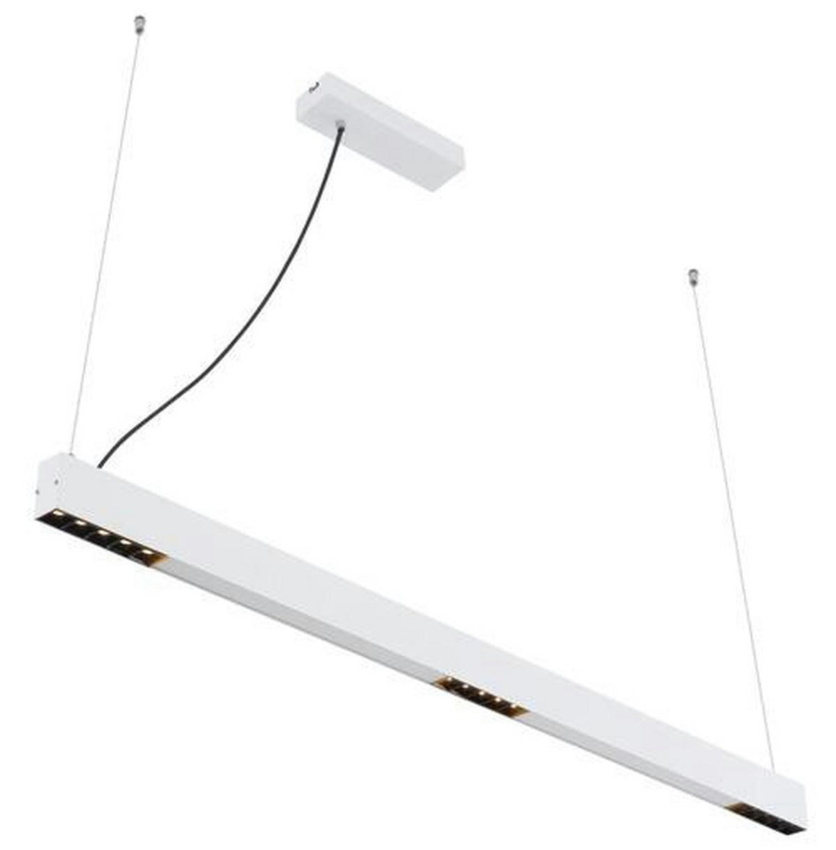 VISEČA LED-SVETILKA  Hodari //3000-6000 K// - bela, Design, kovina/umetna masa (119/7/120cm) - Globo