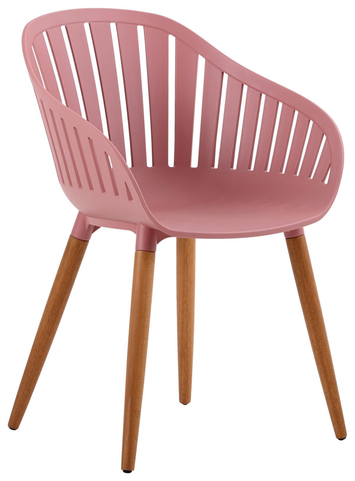 GARTENSESSEL Kunststoff Naturfarben, Rosa  - Naturfarben/Rosa, Natur, Holz/Kunststoff (54/80/55cm) - Ambia Garden