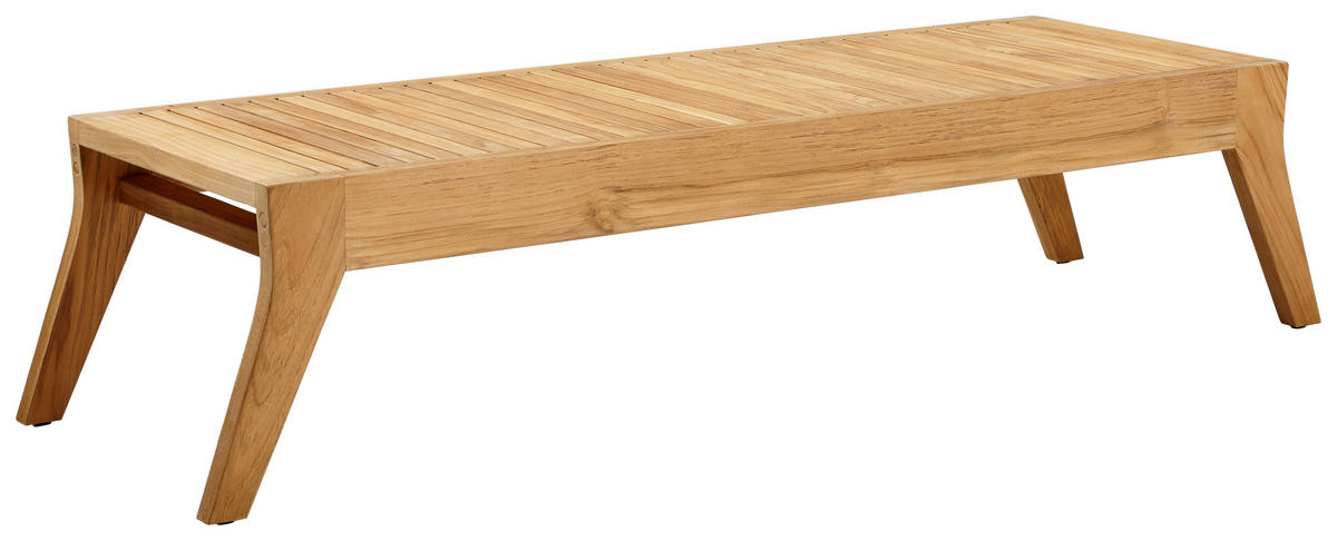 GARTENBEISTELLTISCH 160/49/35 cm Holz  - Teakfarben, MODERN, Holz (160/49/35cm) - Jan Kurtz