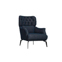 FOTELJA 78/93/92 cm , plava  - plava, Osnovno, tekstil/metal (78/93/92cm) - Stylife