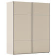 SCHWEBETÜRENSCHRANK 181/223/68 cm 2-türig Champagner  - Champagner/Alufarben, KONVENTIONELL, Holzwerkstoff/Metall (181/223/68cm) - Novel