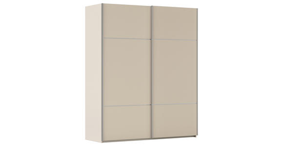 SCHWEBETÜRENSCHRANK 181/223/68 cm 2-türig Champagner - Champagner/Alufarben, KONVENTIONELL, Holzwerkstoff/Metall (181/223/68cm) - Novel