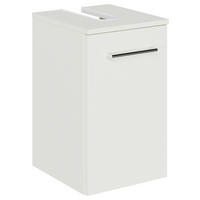 WASCHBECKENUNTERSCHRANK 30/49,8/33,3 cm  - Chromfarben/Weiß, KONVENTIONELL, Holzwerkstoff/Metall (30/49,8/33,3cm) - Sadena