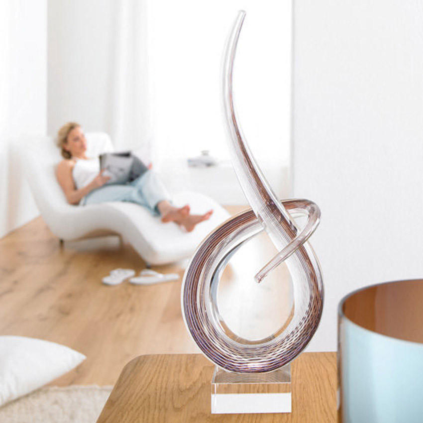 SKULPTUR - Multicolor, Basics, Glas (20/50/10cm) - Leonardo