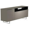 LOWBOARD  in 160/66/45 cm  - Alufarben/Grau, Design, Glas/Holzwerkstoff (160/66/45cm) - Moderano
