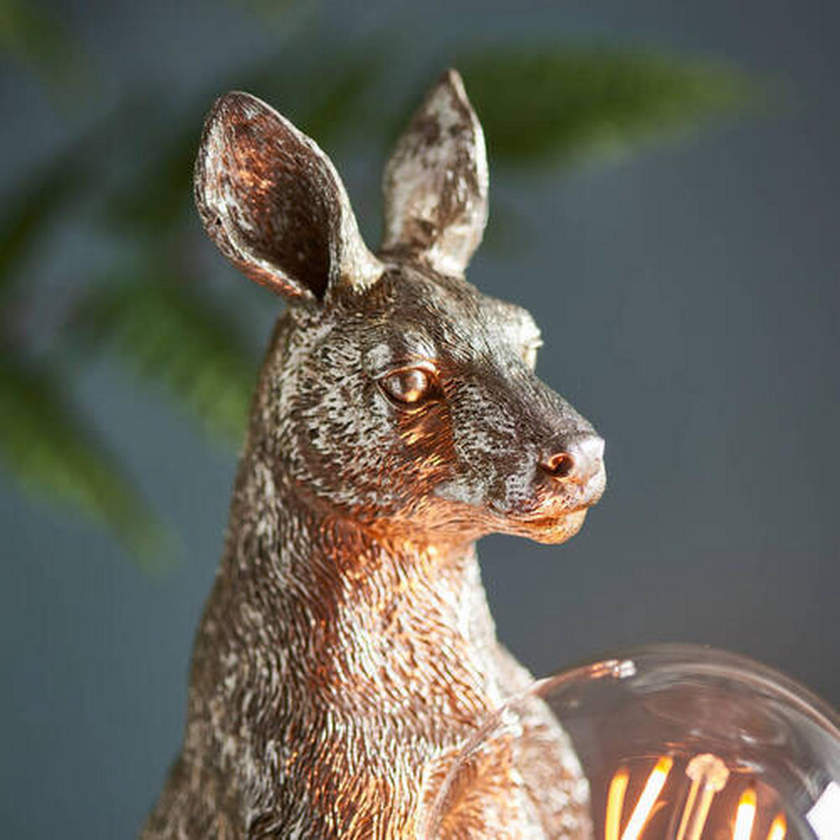 TISCHLEUCHTE Endon Ciara Kangaroo 15.5/46,5 cm   - Silberfarben, KONVENTIONELL, Kunststoff/Metall (15.5/46,5cm) - ENDON