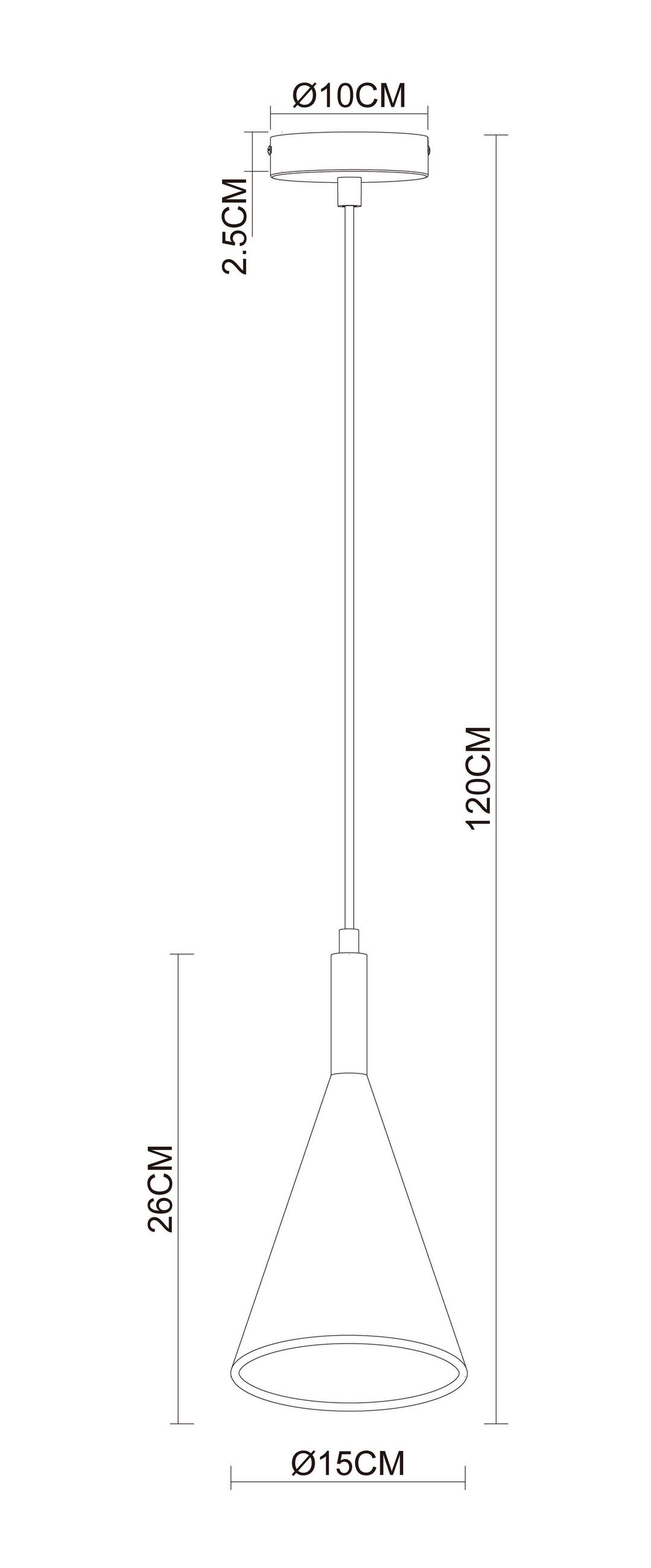 HÄNGELEUCHTE 15/120 cm  - Schwarz, Design, Stein/Metall (15/120cm) - Collet's Monde