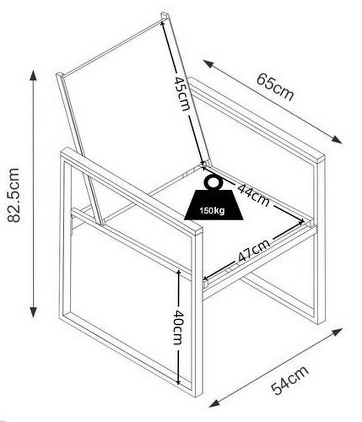 GARTENSTUHL-SET Metall, Kunststoff Anthrazit  - Honigeiche/Anthrazit, MODERN, Holzwerkstoff/Kunststoff (54/83/65cm) - MID.YOU