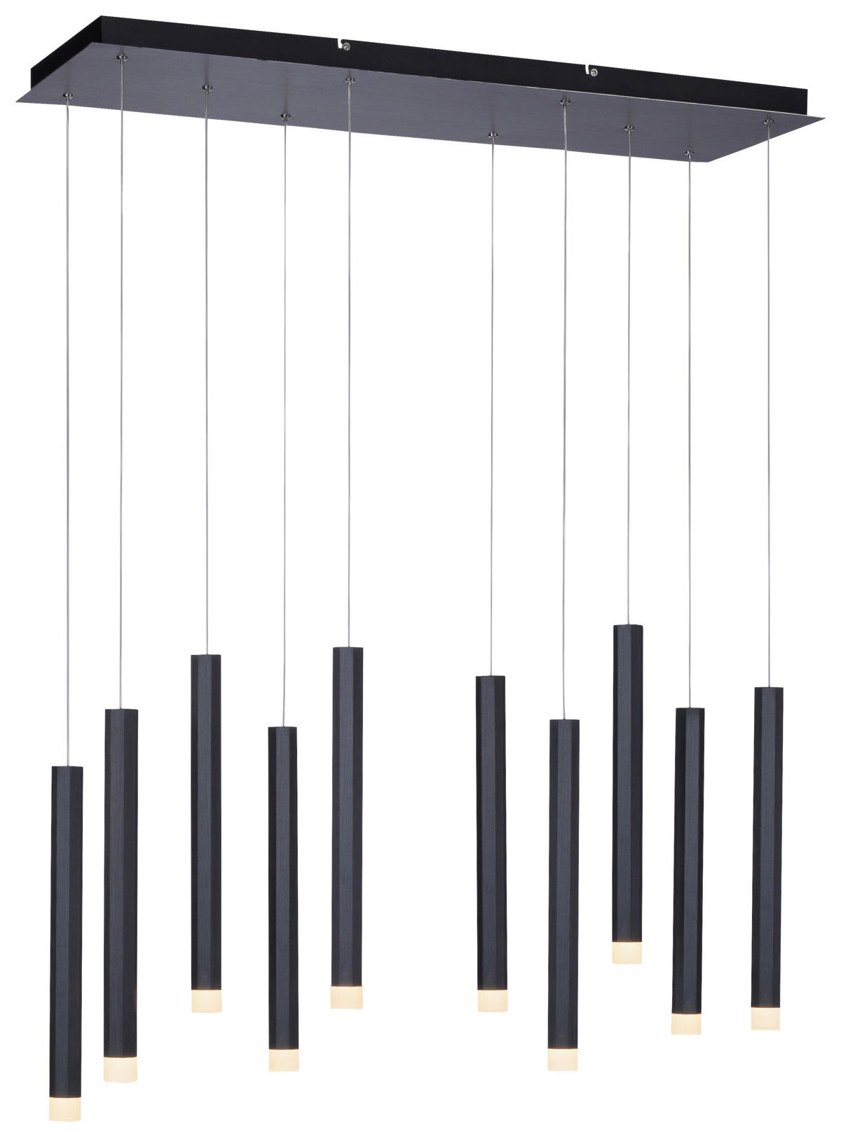 LED-HÄNGELEUCHTE Bruno 89/30/120 cm   - Schwarz, Design, Kunststoff/Metall (89/30/120cm)