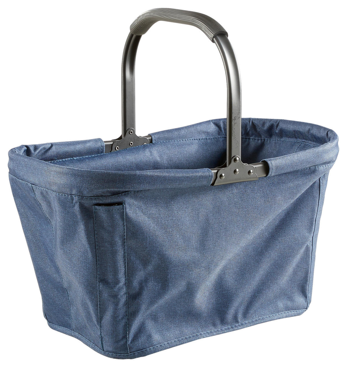 EINKAUFSKORB 30 L  - Dunkelblau, KONVENTIONELL, Kunststoff/Textil (50cm) - Novel