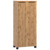 MIDISCHRANK 60/130/35 cm  - Eiche Wotan/Schwarz, MODERN, Holzwerkstoff/Kunststoff (60/130/35cm) - Held