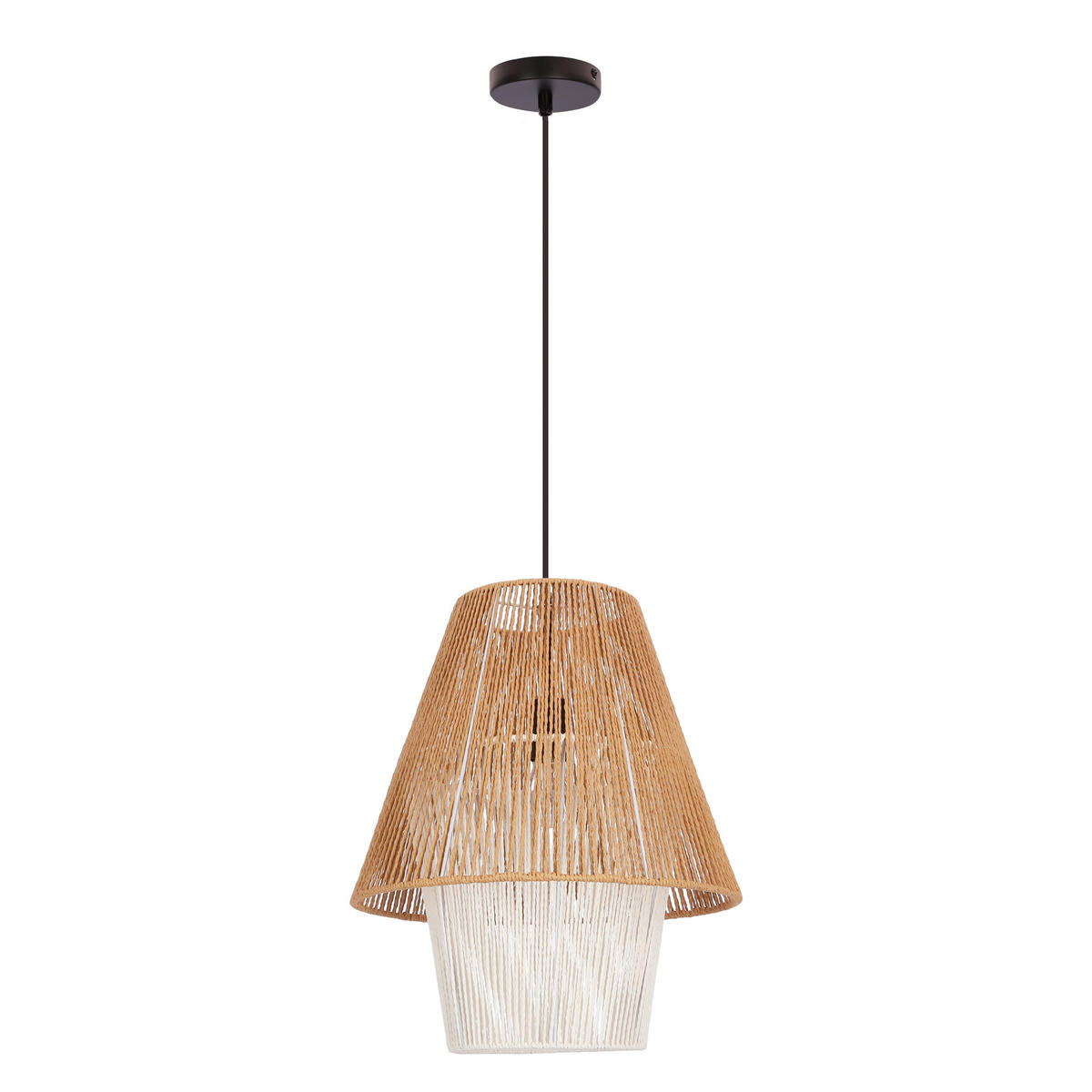 PENDELLEUCHTE Africa 40/40/130 cm  - Beige, Natur, Holz (40/40/130cm)