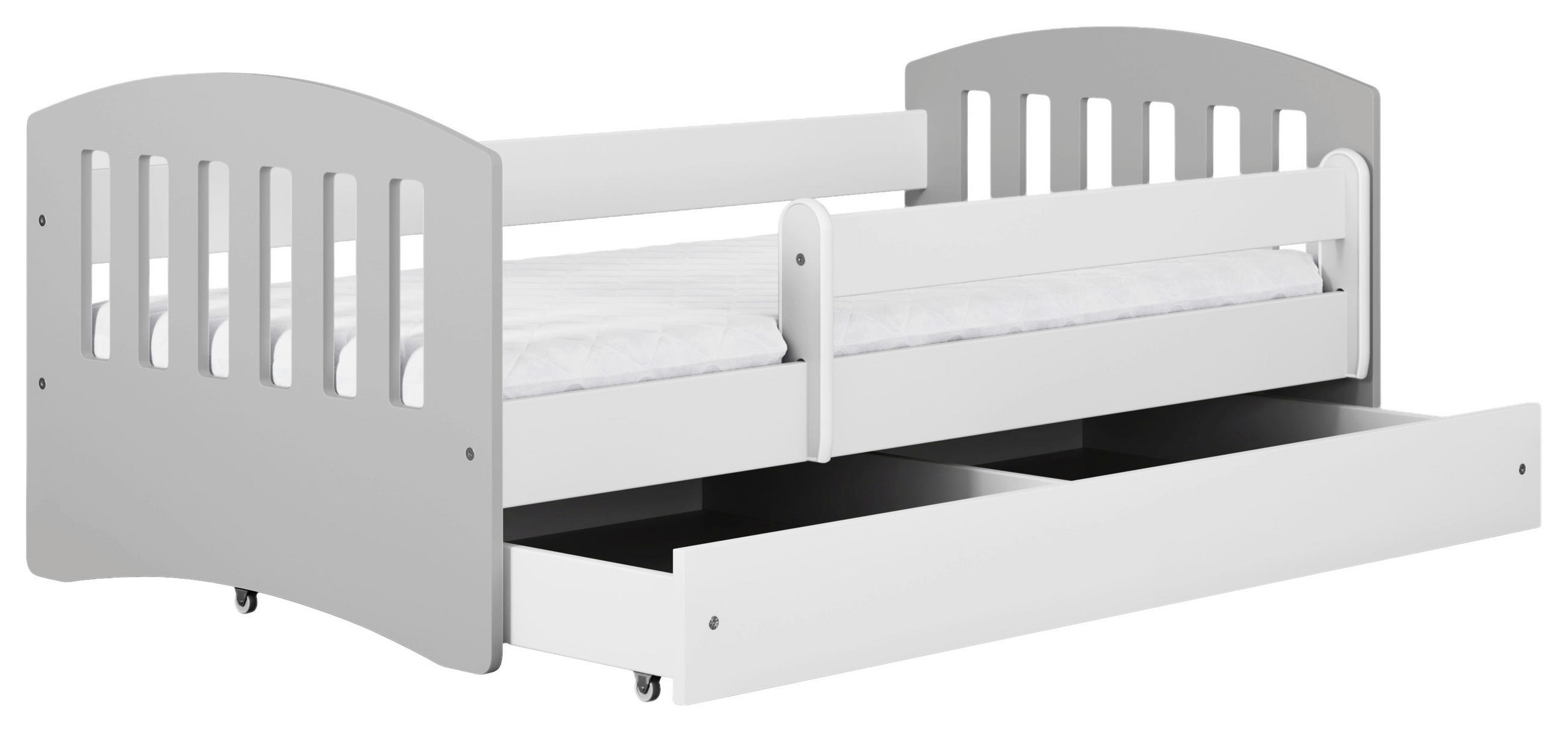 KINDER-/JUNIORBETT - Birkefarben/Weiß, MODERN, Holz/Holzwerkstoff (80/140cm) - MID.YOU