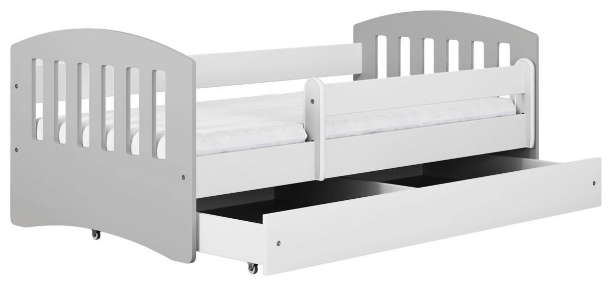KINDER-/JUNIORBETT - Birkefarben/Weiß, MODERN, Holz/Holzwerkstoff (80/140cm) - MID.YOU