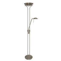 LED-STEHLEUCHTE 25.4/180 cm    - Silberfarben, Basics, Glas/Metall (25.4/180cm)
