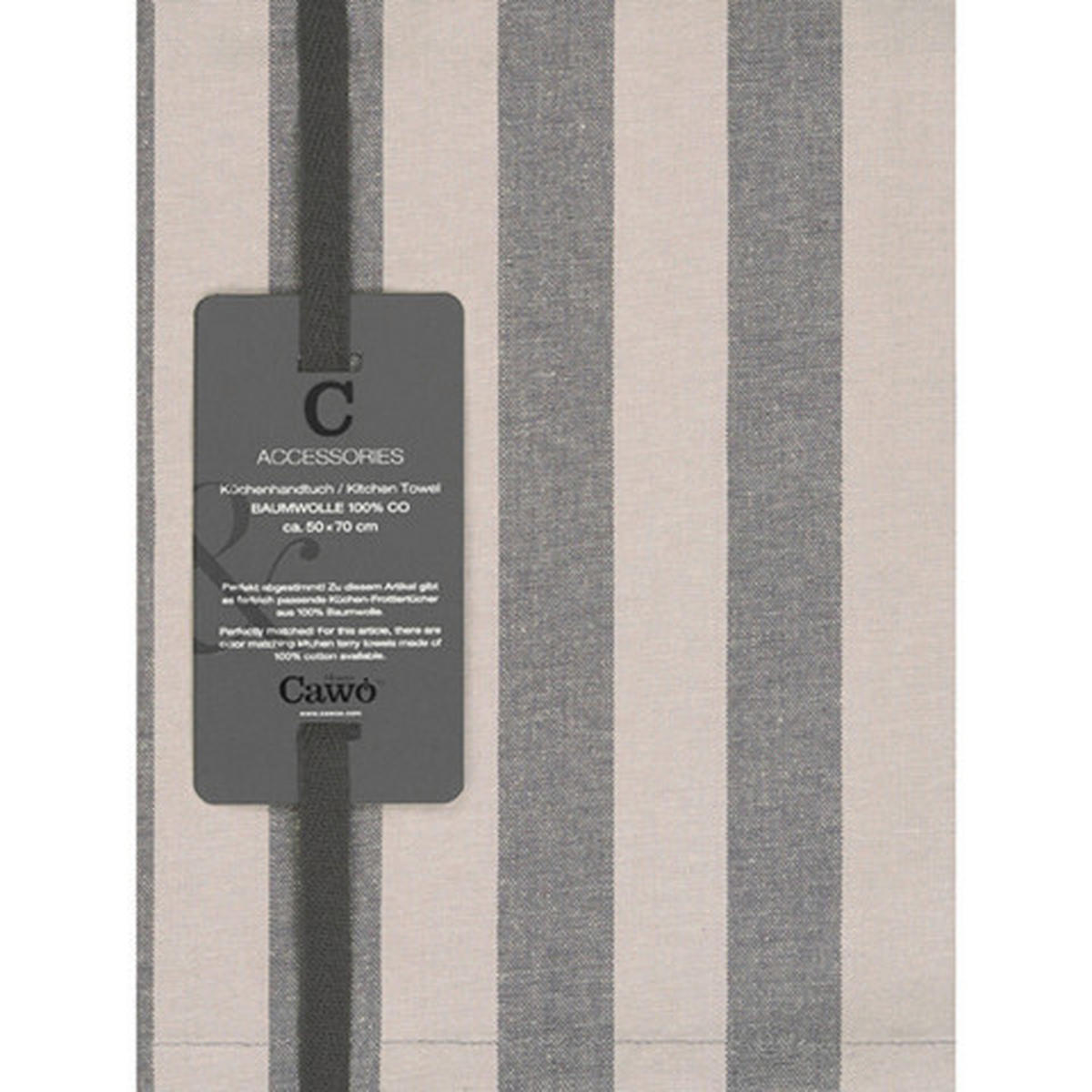 GESCHIRRTUCH Grau, Platinfarben  - Platinfarben/Grau, Basics, Textil (50/70cm) - Cawoe