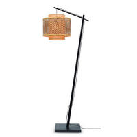STOJACÍ LAMPA, 176/40/68 cm - černá/přírodní barvy, Trend, dřevo (176/40/68cm) - Good & Mojo