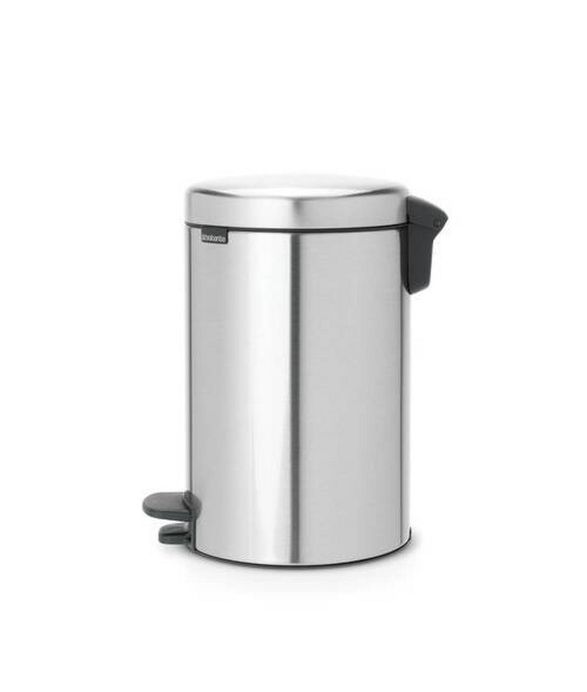 ABFALLEIMER NEW ICON 12 L  - Silberfarben, Basics, Kunststoff/Metall (25.1/41.1/33.8cm) - Brabantia