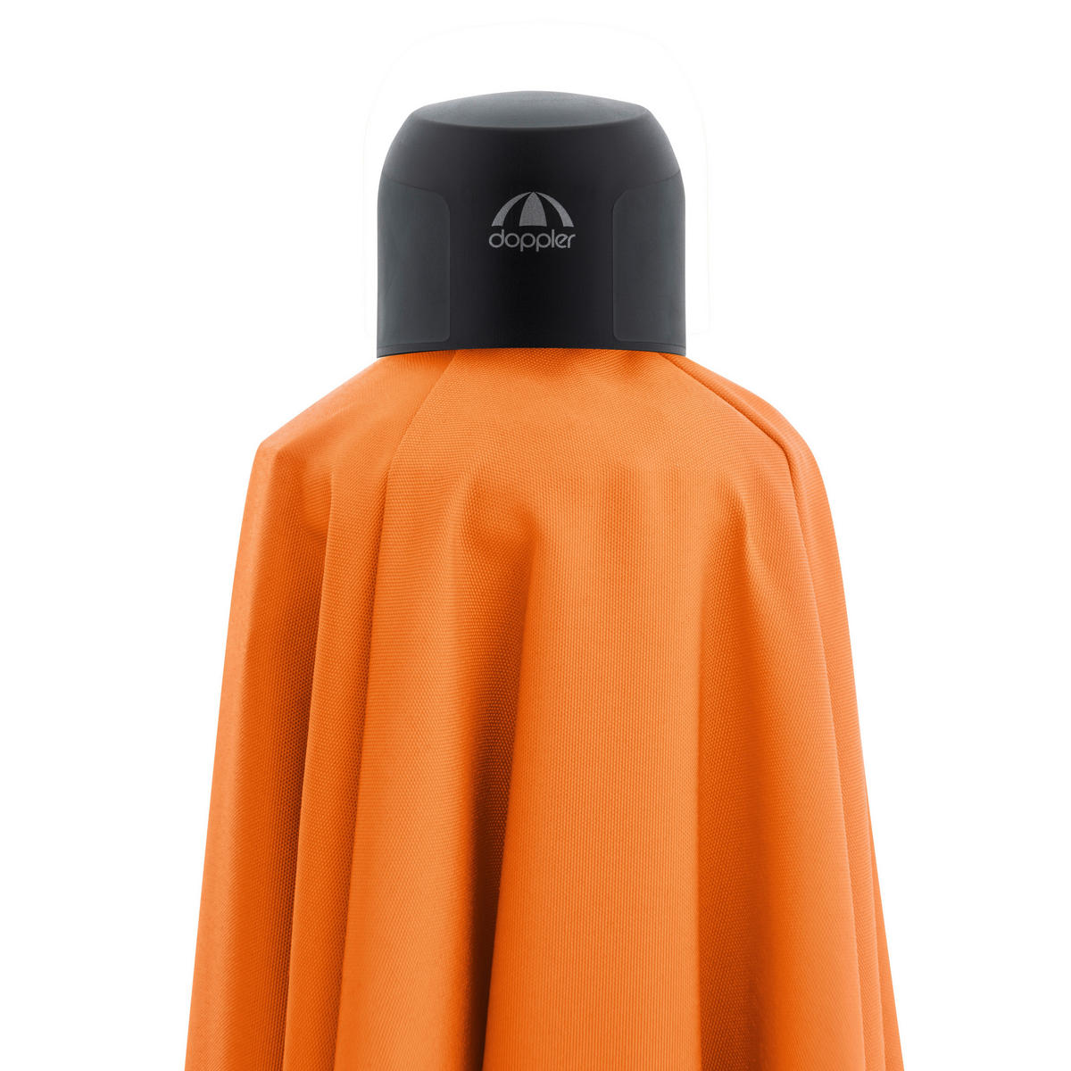 AMPELSCHIRM 210x210 cm  - Anthrazit/Orange, Basics, Textil/Metall (210/210cm) - Doppler