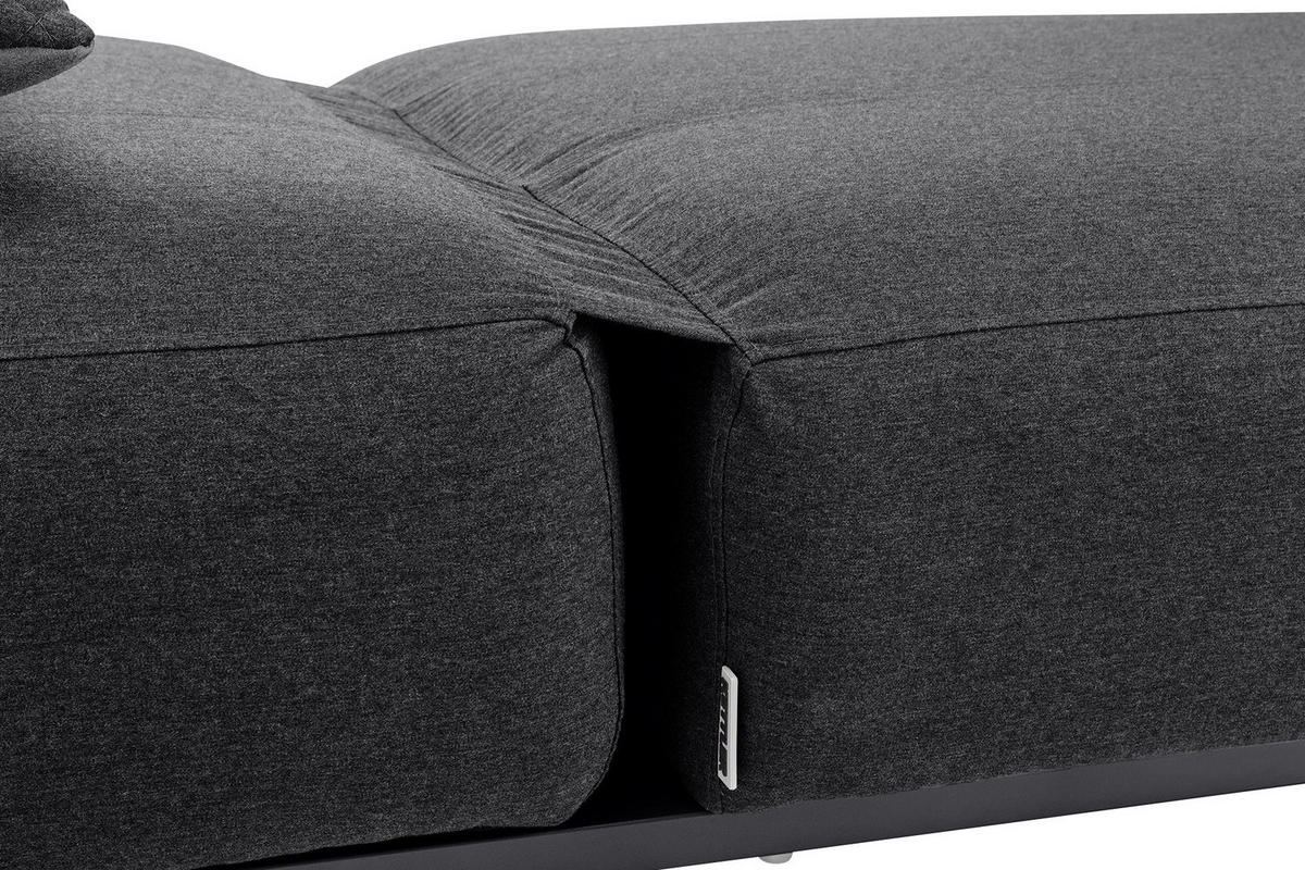 SONNENLIEGE 213/33/90 cm  - Anthrazit/Grau, Basics, Textil/Metall (213/33/90cm) - Kettler