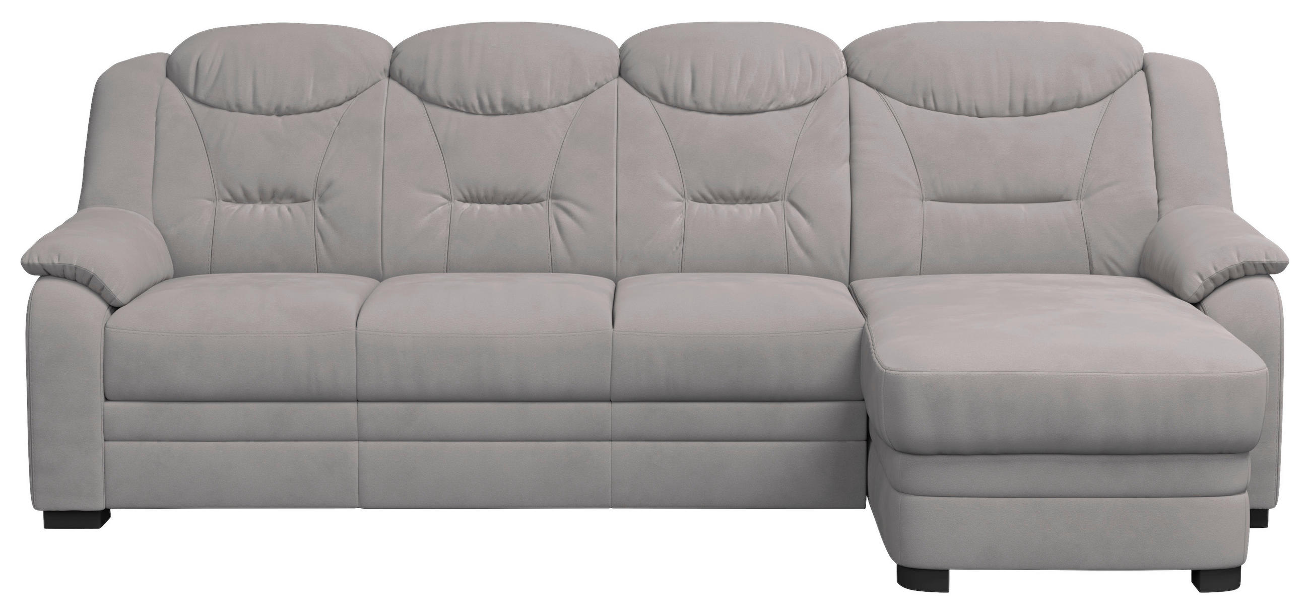 ECKSOFA Hellgrau Mikrofaser 