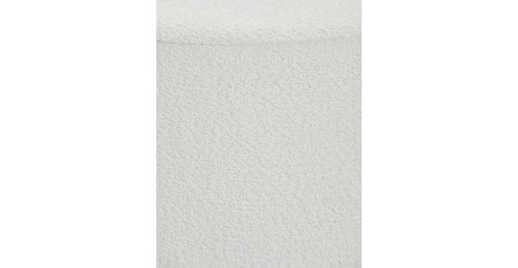 HOCKER Vliesstoff, Bouclé Weiß - Weiß, Trend, Textil (41/44/41cm) - Xora
