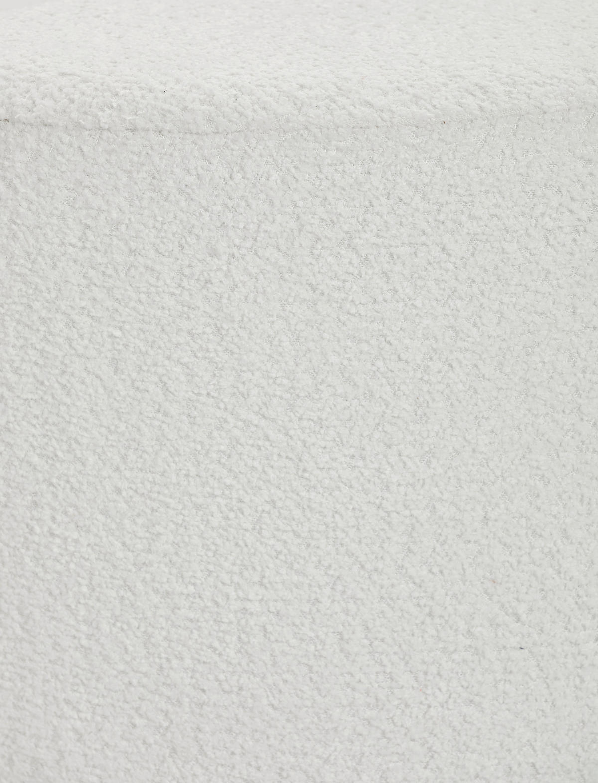 HOCKER Vliesstoff, Bouclé Weiß  - Weiß, Trend, Textil (41/44/41cm) - Xora