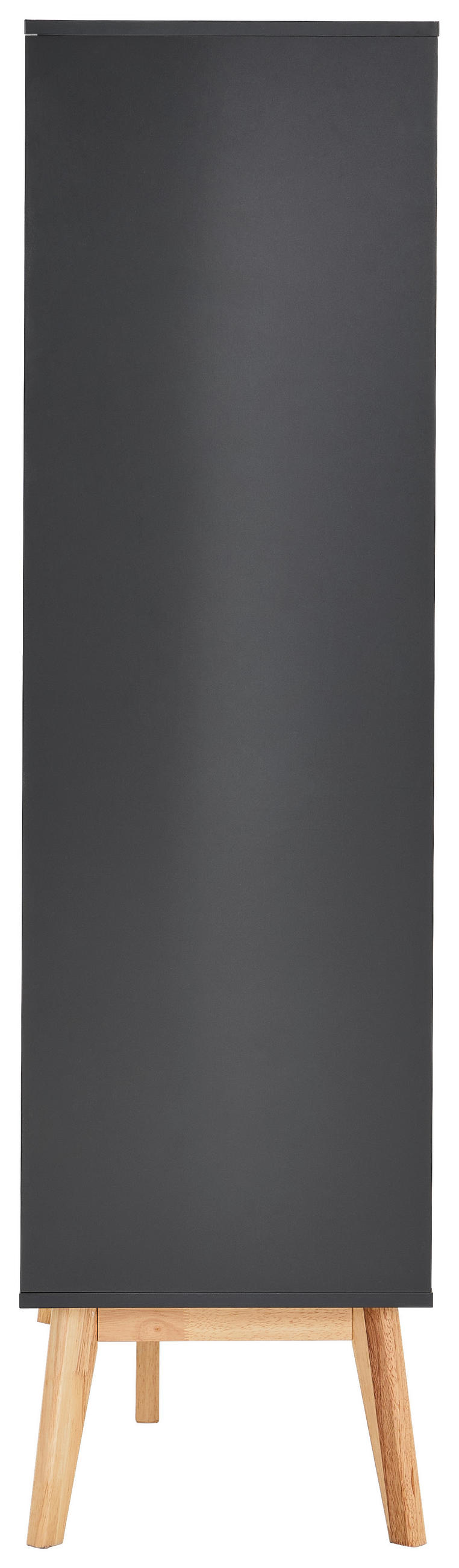 VYSOKÁ KOMODA, kaučukové dřevo, šedá, přírodní barvy, 100/149/40 cm - šedá/bílá, Design, dřevo/kompozitní dřevo (100/149/40cm) - MID.YOU