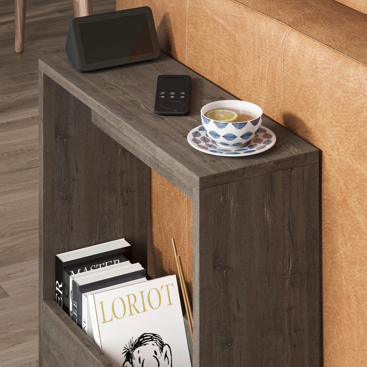 BEISTELLTISCH in Holzwerkstoff 55/20/60 cm  - Dunkelbraun, Design, Holzwerkstoff (55/20/60cm) - Livetastic