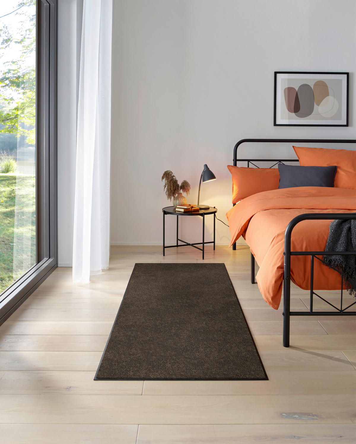 FLACHWEBETEPPICH 75/190 cm Espresso Brown Braun  - Braun, KONVENTIONELL, Kunststoff/Textil (75/190cm) - wash+dry