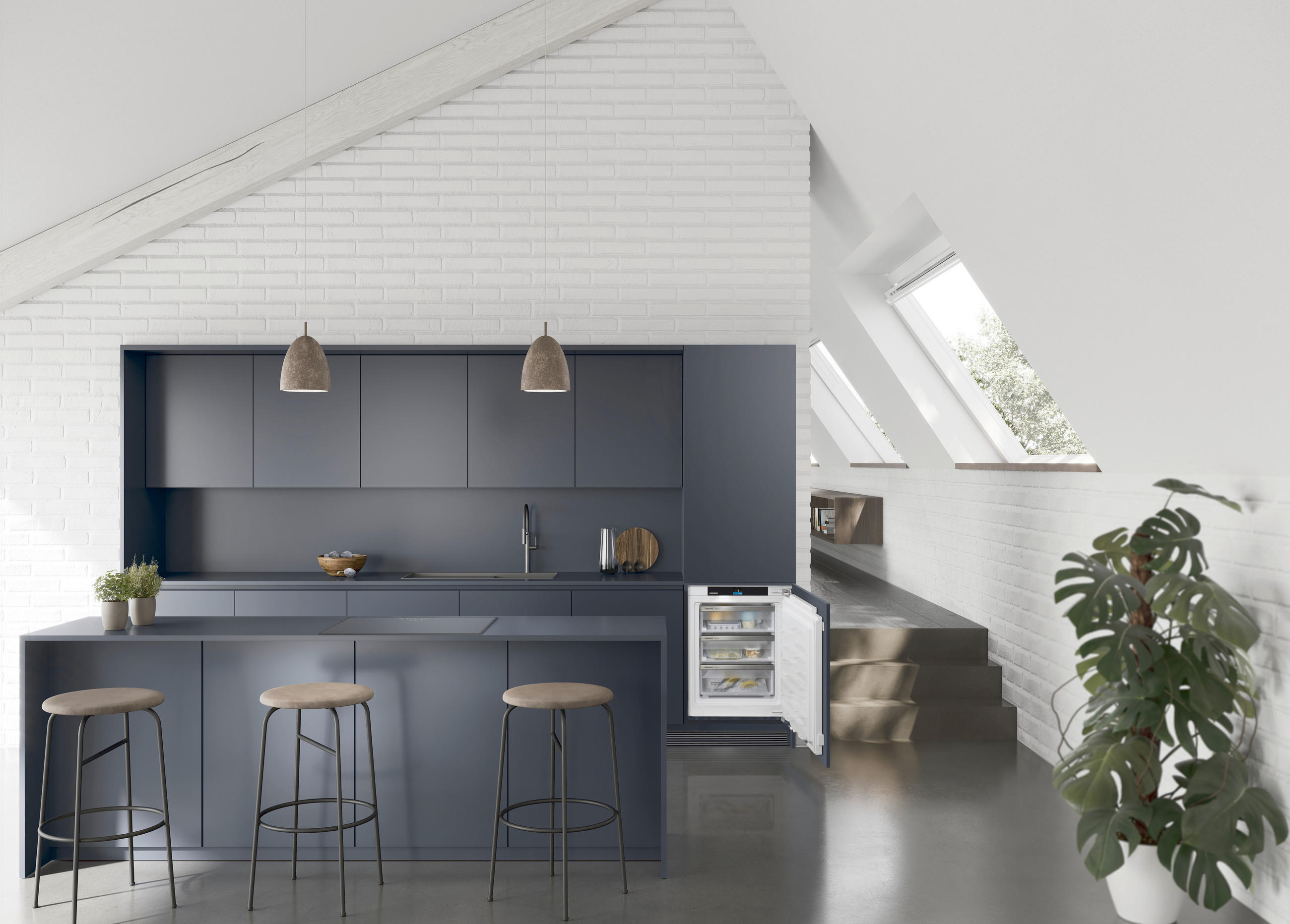 GEFRIERSCHRANK IFNBI3553-22  - Weiß, Basics, Kunststoff (56-57/71,4-73/55cm) - Liebherr