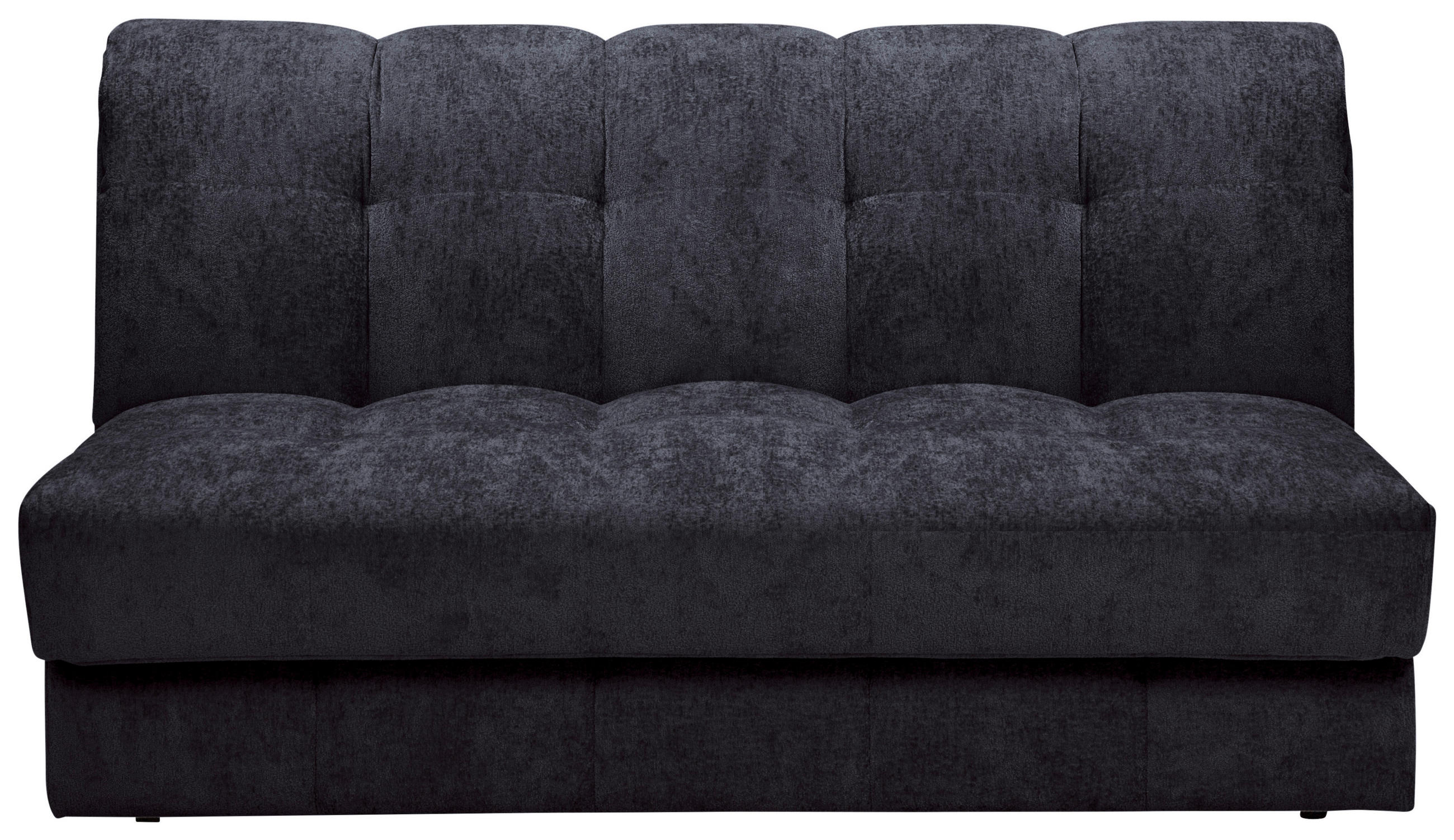 SCHLAFSOFA Chenille Anthrazit  - Anthrazit/Schwarz, KONVENTIONELL, Kunststoff/Textil (166/93/106cm) - home24