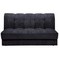 SCHLAFSOFA  mit Stoffauswahl, Schlafen auf Sitzhöhe Chenille Anthrazit  - Anthrazit/Schwarz, KONVENTIONELL, Kunststoff/Textil (166/93/106cm) - home24