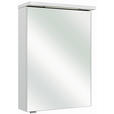 SPIEGELSCHRANK 50/72/16 cm  - Weiß, Basics, Glas/Holzwerkstoff (50/72/16cm) - Xora